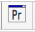 Ikona z napisem Pr